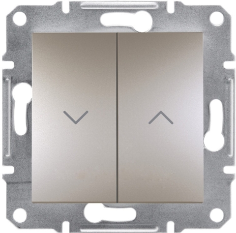 Вимикач Asfora для жалюзі, Бронза (без рамки)