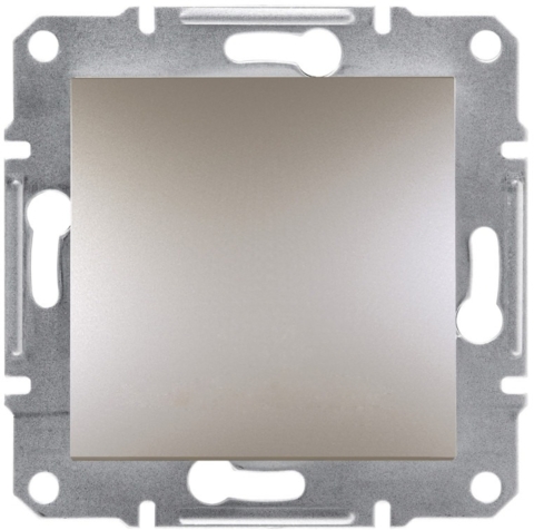 Кнопковий вимикач Asfora 1-кл, Бронза (без рамки)