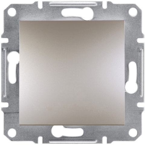 Вимикач Asfora 1-кл перехресний, Бронза (без рамки)