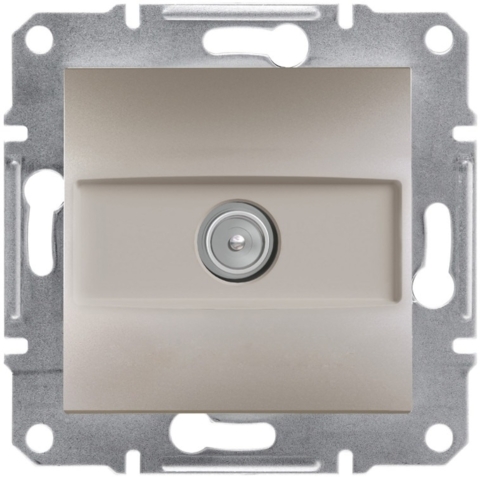 Розетка Asfora TV кінцева (1 дБ), Бронза (без рамки)