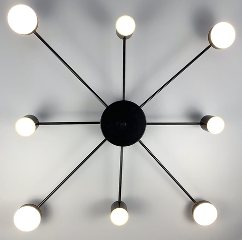 Стельовий LED світильник чорного кольору