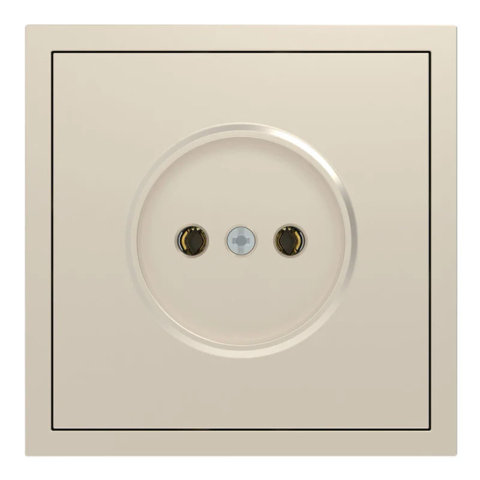 Розетка без заземления Ardero Soft механизм 16А шампань