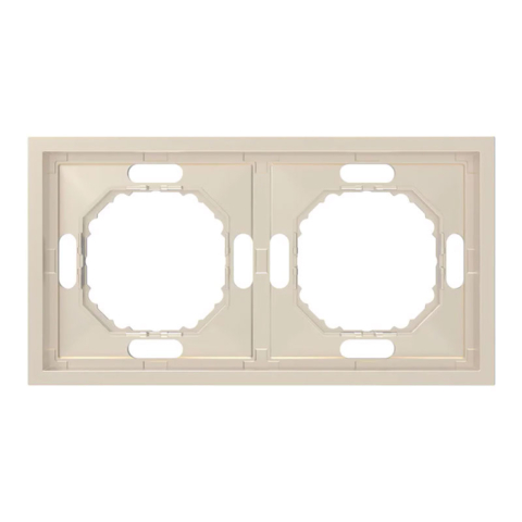 Рамка 2-местная Ardero Soft 153х82х9,5мм шампань