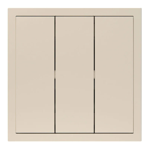 Выключатель 3-клавишный Ardero Soft механизм 10А шампань