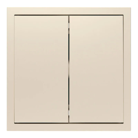 Выключатель 2-клавишный Ardero Soft механизм 10А шампань