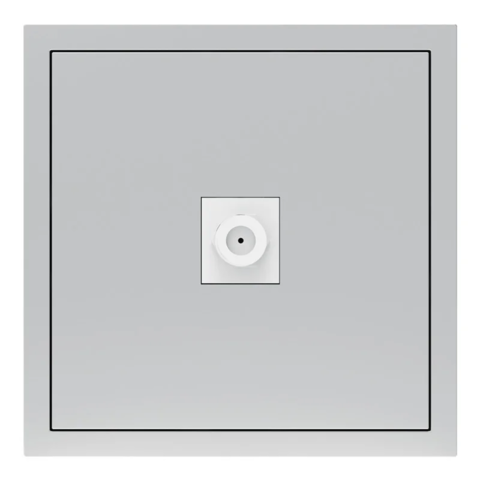 Розетка телевізійна Ardero Soft механізм срібло