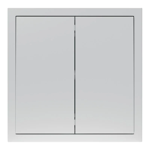 Выключатель 2-клавишный перекрестный Ardero Soft механизм 10А серебро