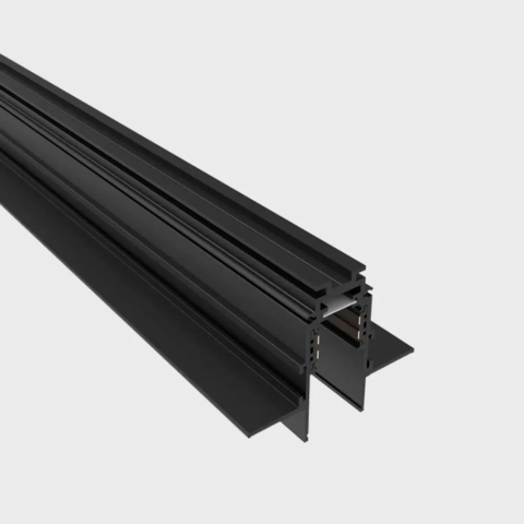 Шинопровід магнітний RAYFOR MT-G Rail чорний врізний 2м під гіпсокартон 12мм