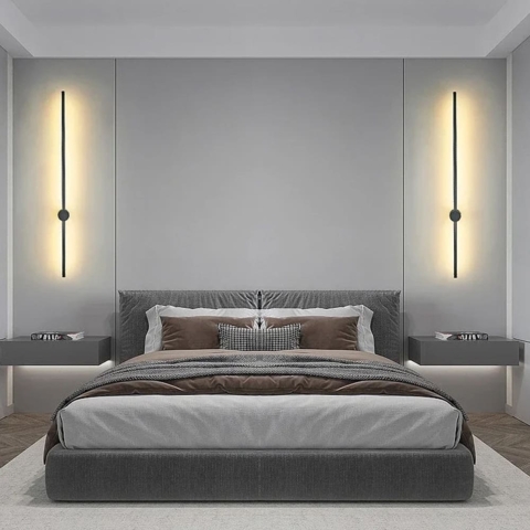 Дизайнерське бра Black LED у корпусі 100 см