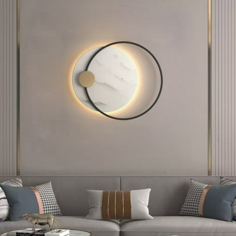 Современное бра из белого мрамора 35х46 см