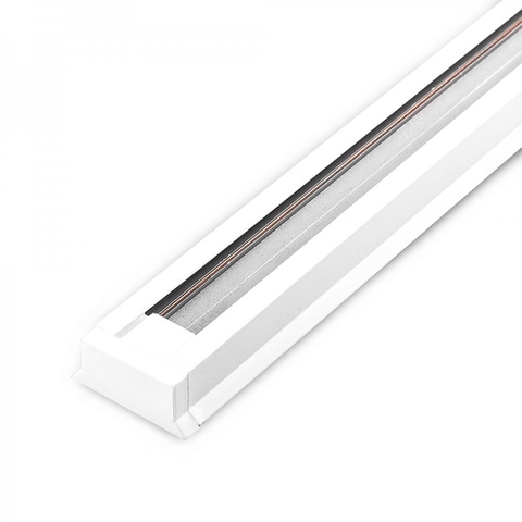 Однофазний шинопровід білого кольору