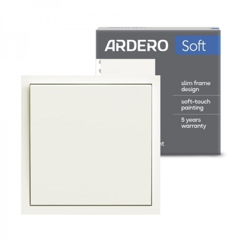 Выключатель кнопочный 1-клавишный Ardero Soft 10А белый