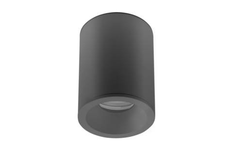 Корпус потолочного светильника SENSA AQUA, Ø85×115 мм, IP54, черный