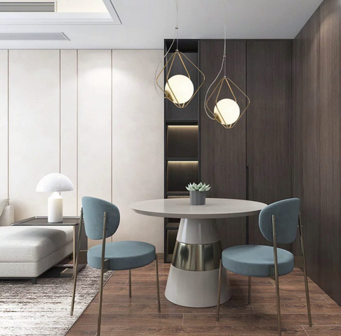 Миниатюрные подвесные светильники в цветном корпусе розовое золото