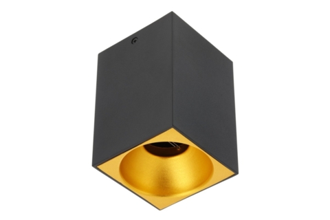 Потолочный светильник TENSA, GU10, 90x90x140 мм, IP20, черный