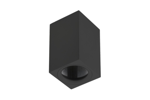 Потолочный светильник TIPO, GU10, 60x60x100, IP20, max 50W, квадратный,черный