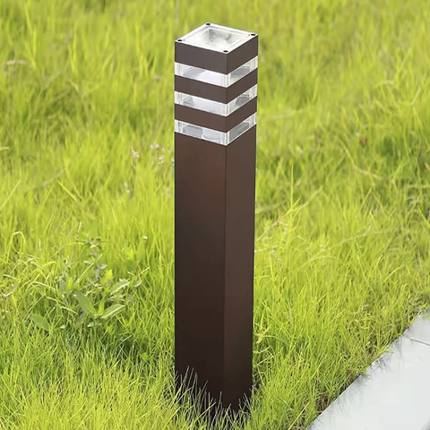 Вуличний ліхтар-стовп в корпусі кольору Coffee 80 см