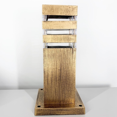 Уличный фонарь в корпусе цвета устаревшее золото 30 см