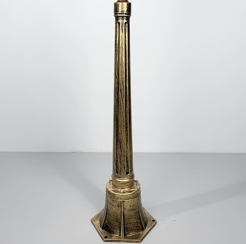 Ножка к уличному фонарю золотистого оттенка 50 см