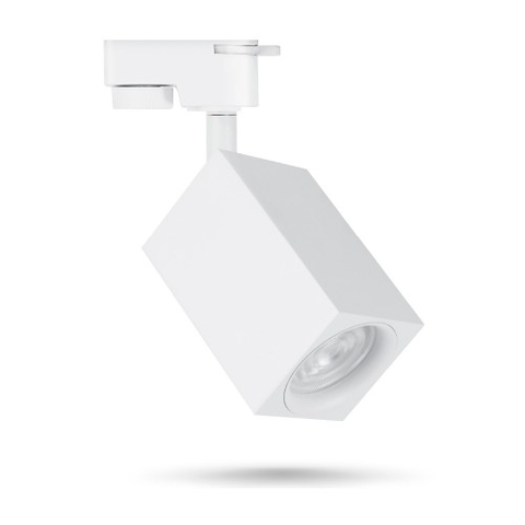 Минималистичный трековый светильник в белом корпусе