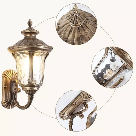 Вуличний настінний світильник під лампочку