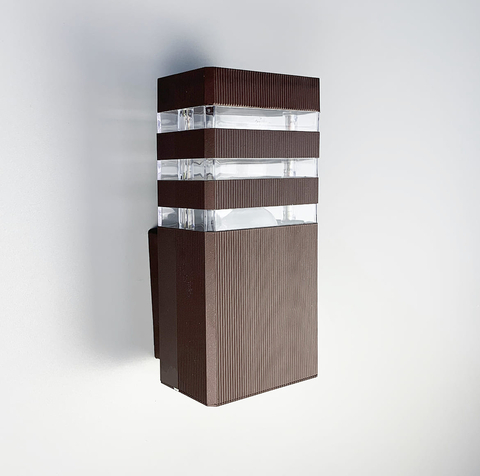 Вуличний настінний світильник в кольорі Coffee 23х11 см