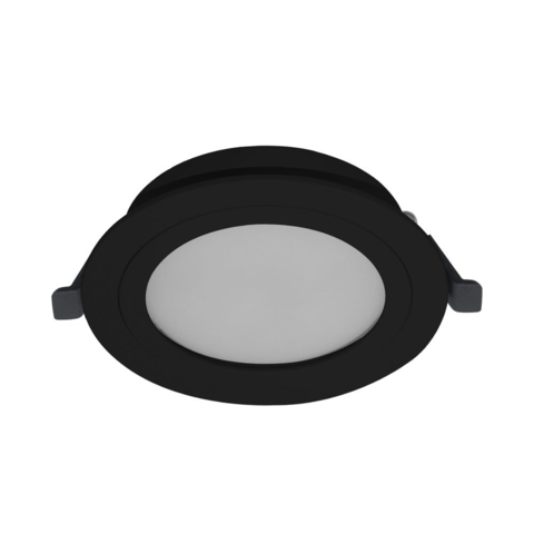 Вбудований точковий світильник VALENCIA-R чорний GX53 IP44 Violux