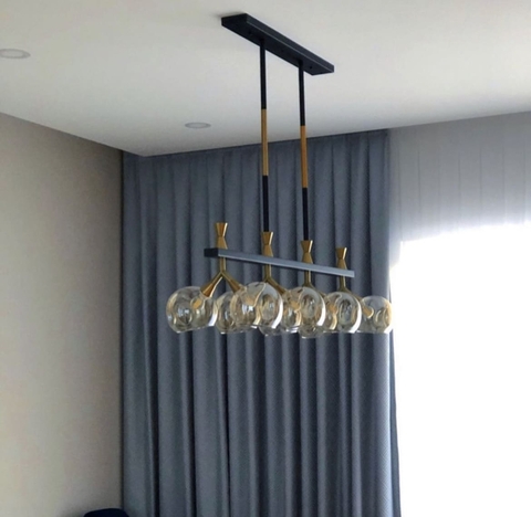 Удлиненный дизайнерский светильник в стиле Лофт