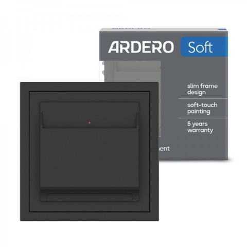 Выключатель карточный Ardero Soft черный