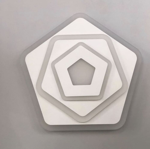 Минималистичный LED светильник Ø 25 см для небольших комнат