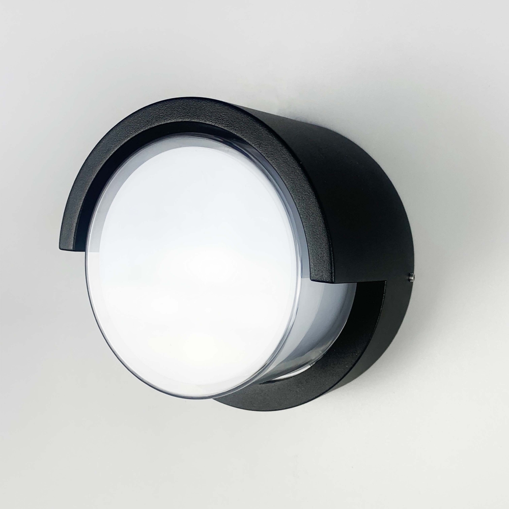 Фасадний світильник круглої форми діаметр 16 см