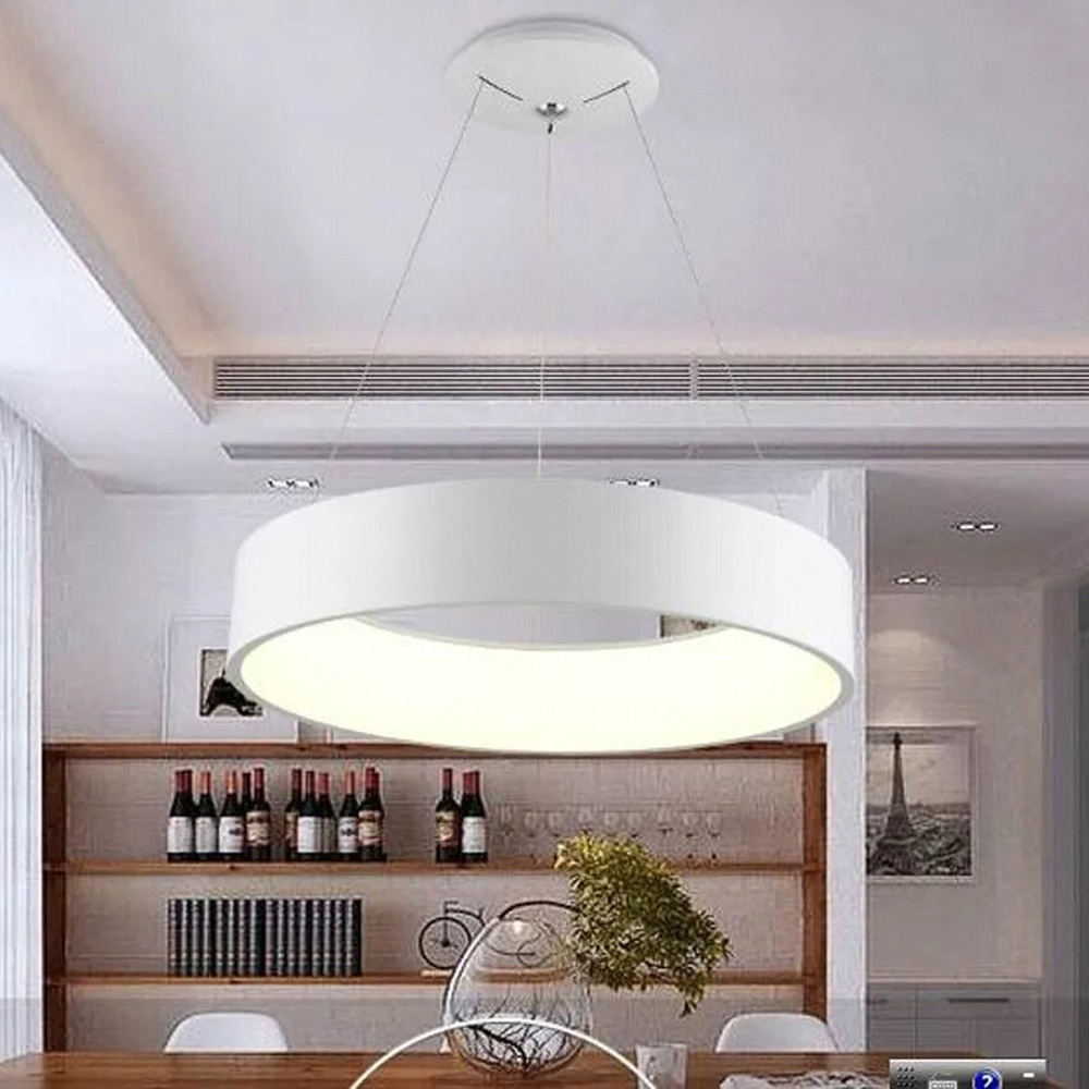 LED светильник подвесной в белом корпусе