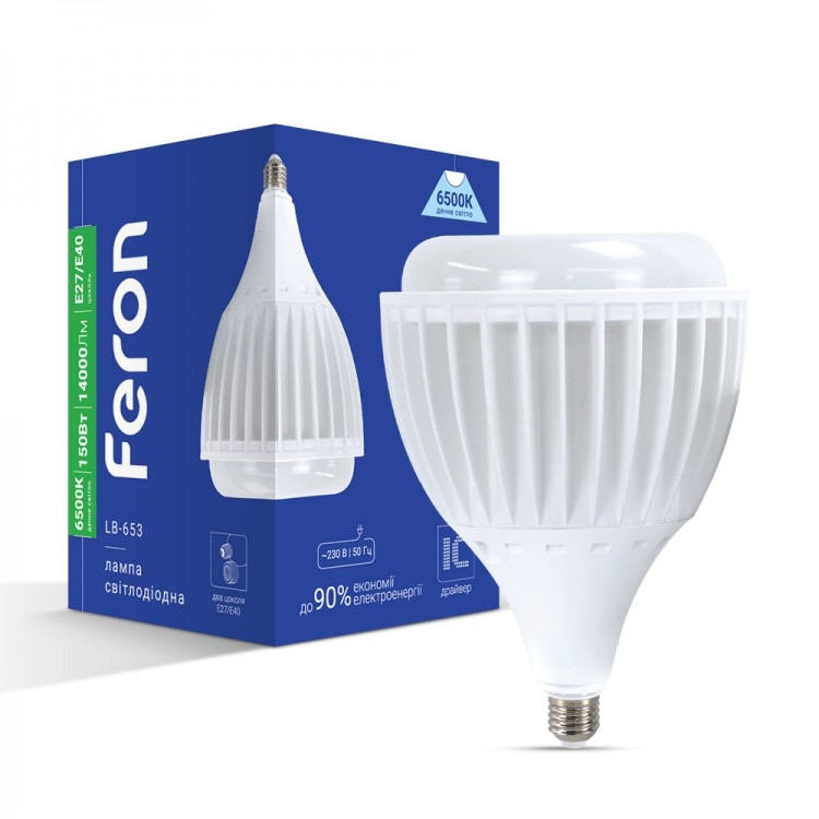 Светодиодная лампа Feron Е27-E40 6500K 150Вт