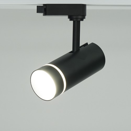 Мінімалістичний світлодіодний трековий світильник в чорному корпусі