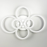 Lucy　0417 Светодиодная люстра Senta на 4 кольца с RGB 60х38 см | Арт